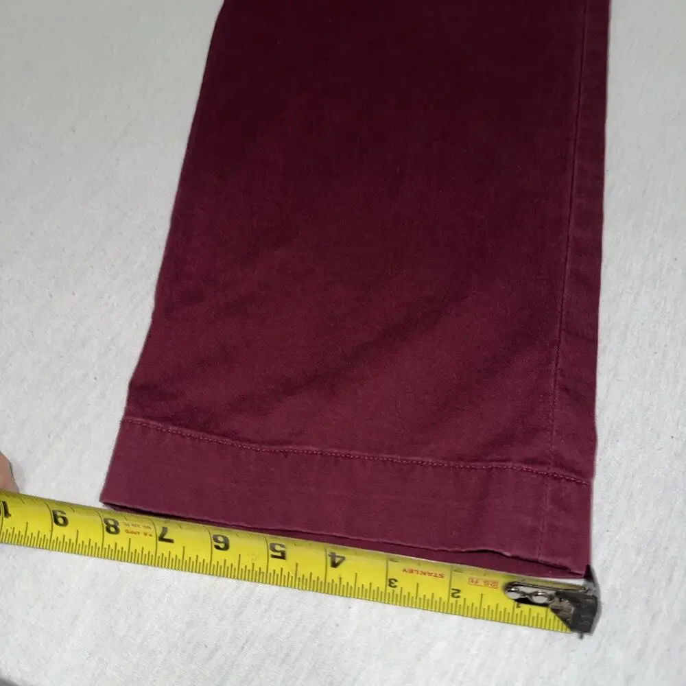 Polo Ralph Lauren Mens Stretch Straight Fit Chino Pants Burgundy 38x30 EUC